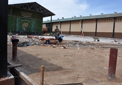 Lugazi Sugar Scoul — factory yard during construction